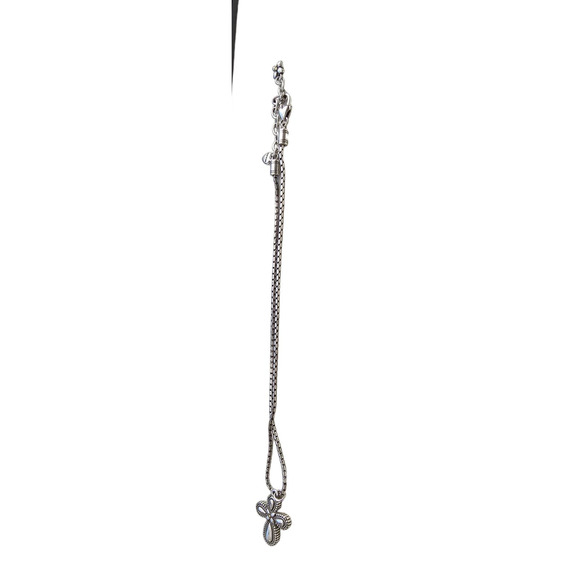 Brighton Necklace Silver tone cross on adjustable chain - Picture 1 of 3